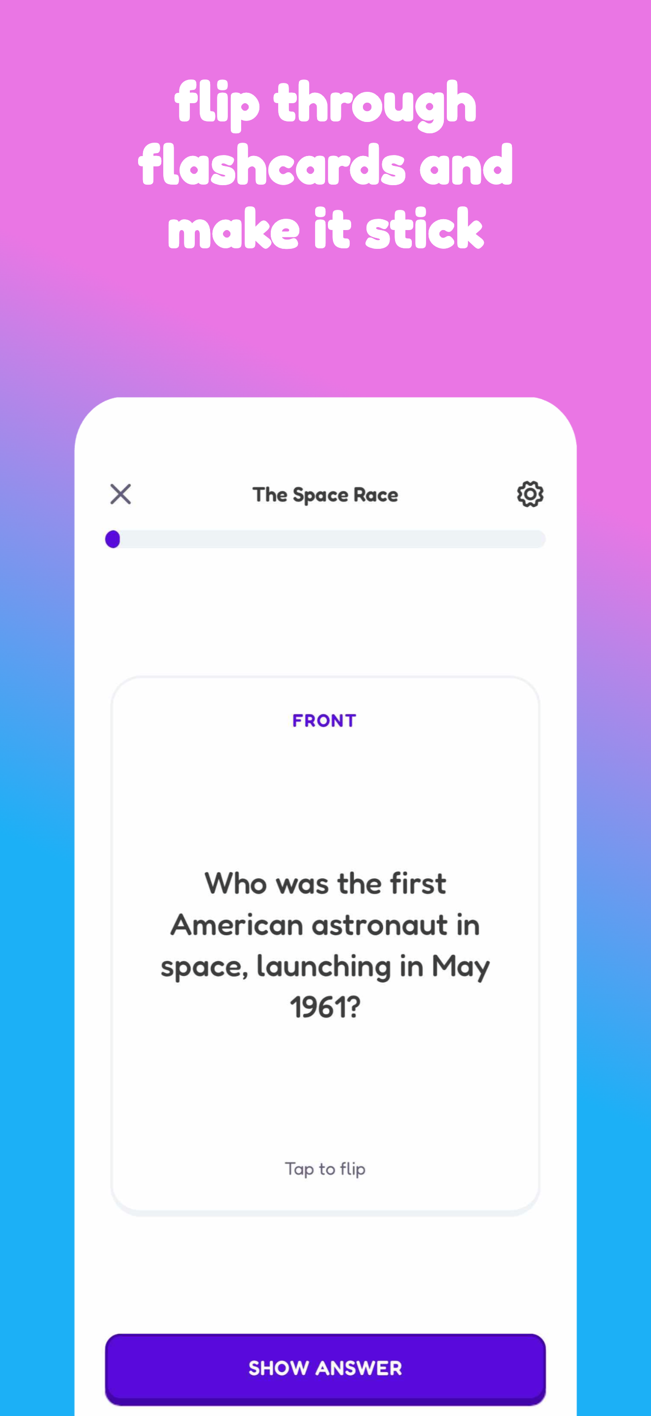 Stuqy app screen 1